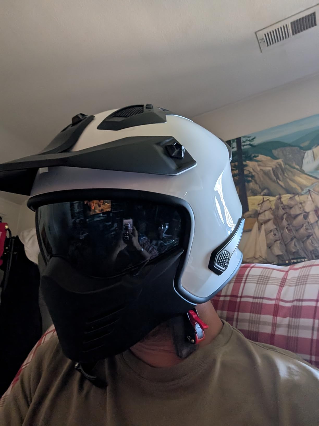 ILM Open Face Motorcycle 3/4 Half Helmet for Dirt Bike Moped ATV UTV Motocross Electric Cruiser Scooter DOT Model 726X(Matte Black,L) customer photo 2
