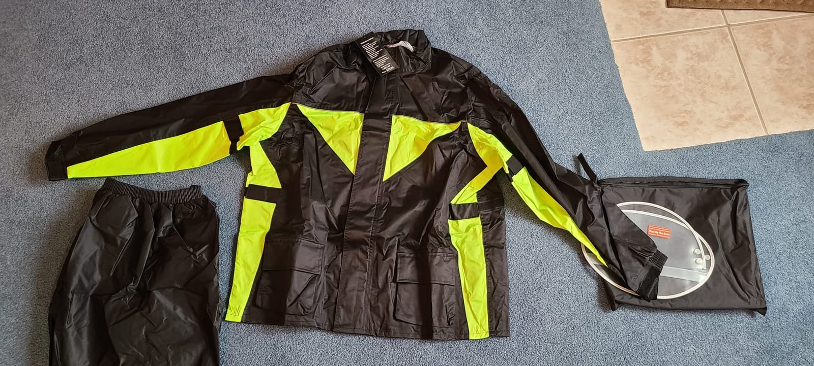 iCreek Motorcycle Rain Suit Waterproof Windproof Reflective Strip Rain Gear customer photo 2