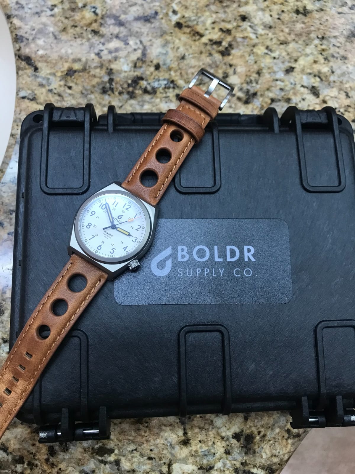 BOLDR Venture Automatic Watch for Men, 38mm Titanium Case, Nylon Strap, Water Resistant 200m customer photo 2