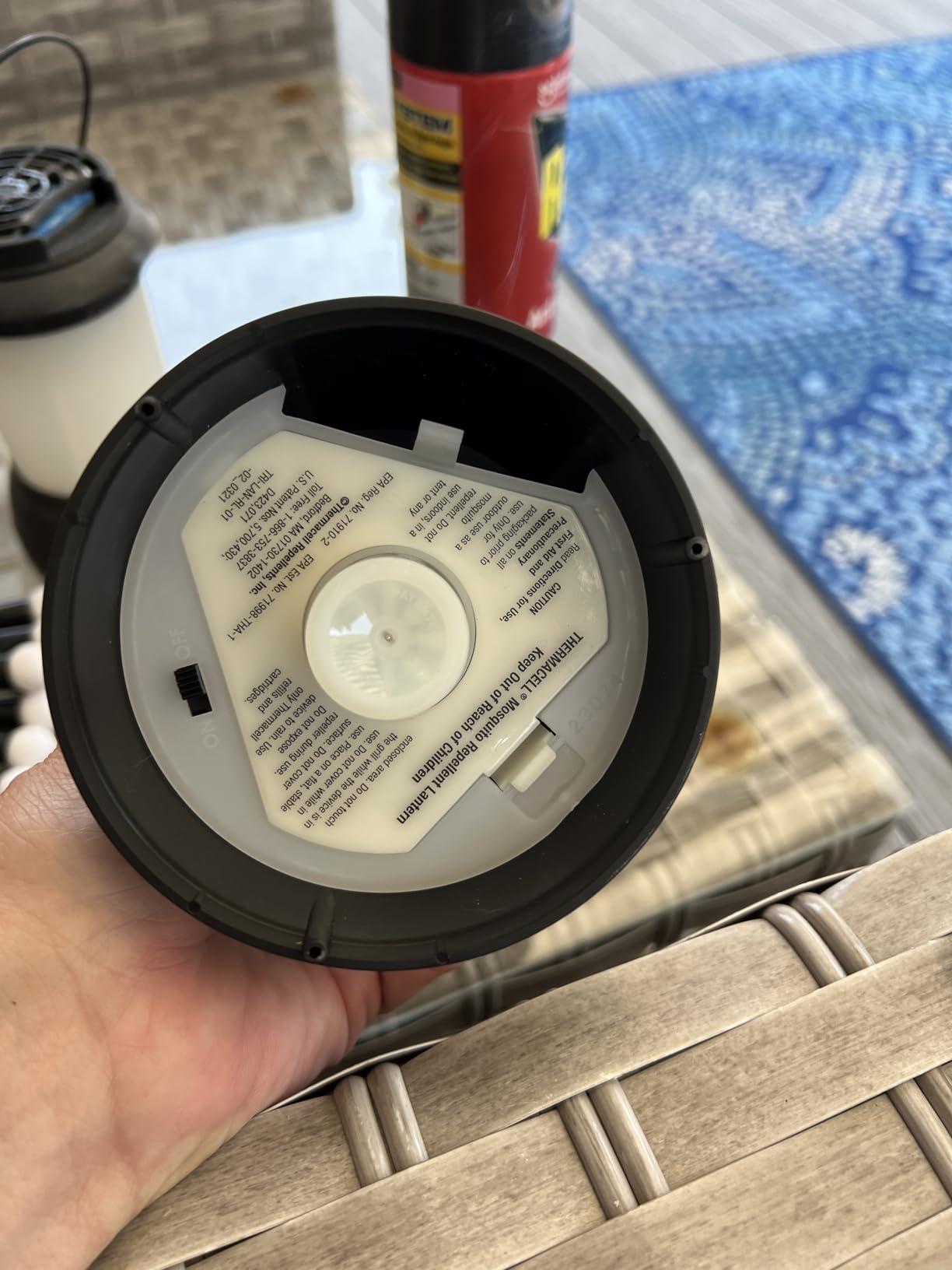 Thermacell Mosquito Repellent Lantern; No Spray Mosquito Repellent For Patios; Includes 12-Hours of Protection; Scent-Free, No Flame Citronella Candle Alternative customer photo 2