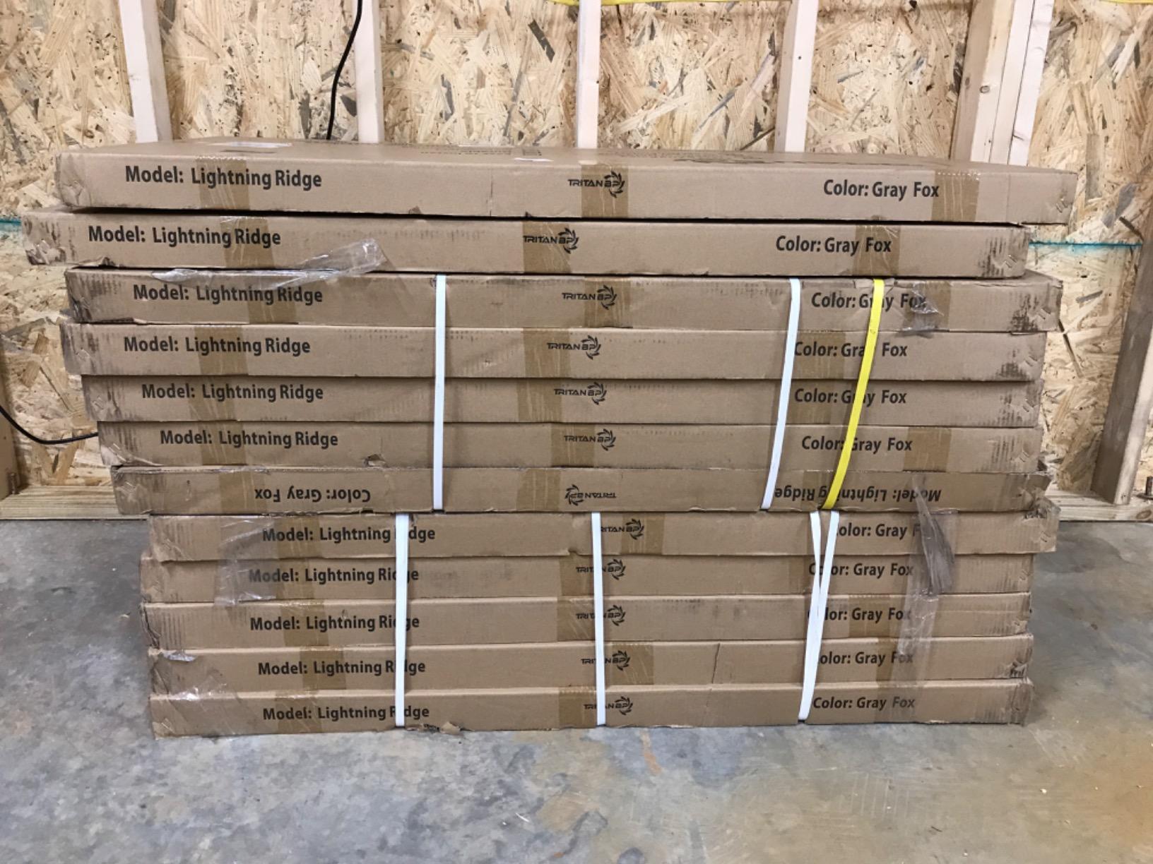 Lighting Ridge Faux Stone Siding/Wallcovering Panel 48 in. x 24 in. Class A Fire Rated Finished Gray Fox customer photo 1
