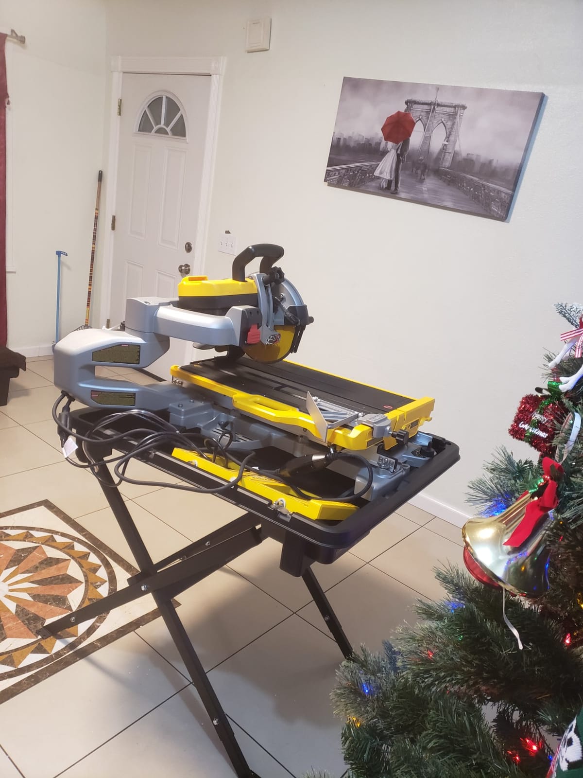DEWALT Wet Tile Saw with Stand, 10 Inch, 15-Amp, 1,220 MWO, Corded (D36000S) customer photo 2