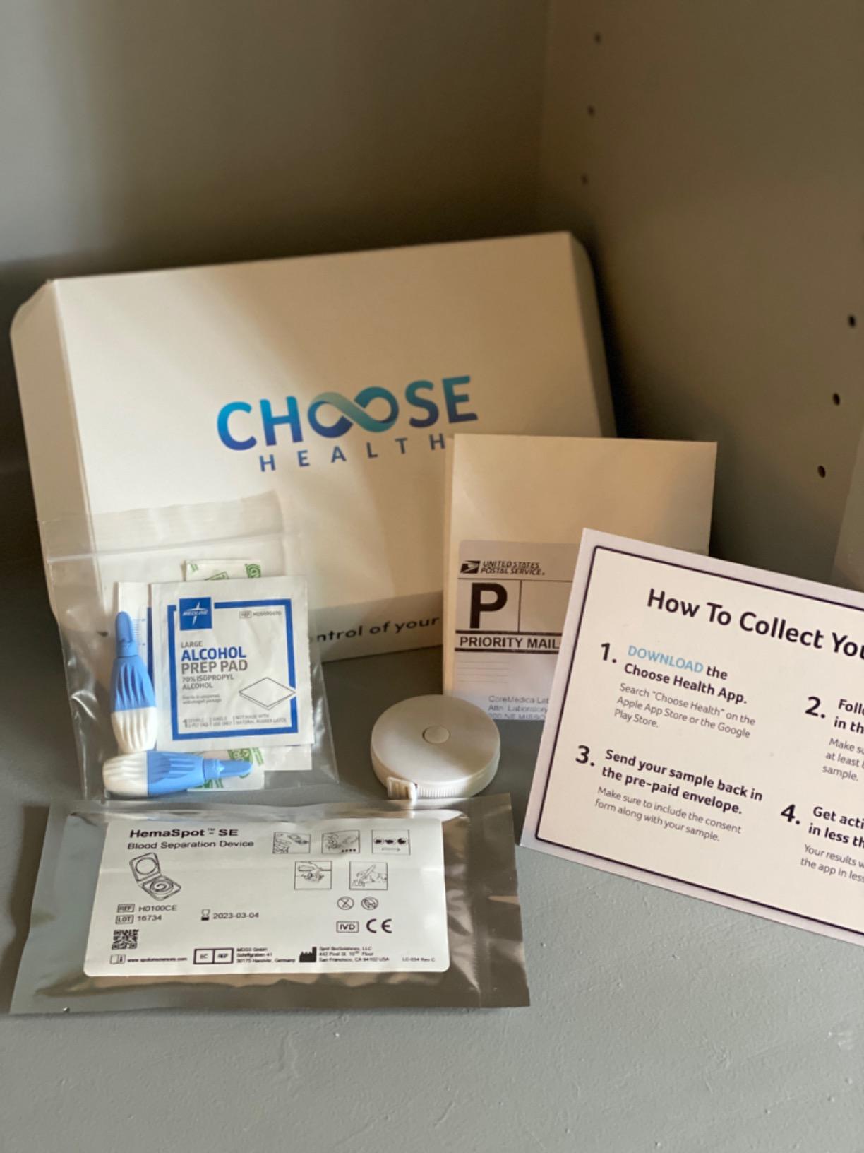 Choose Health 7-in-1 Metabolic Health Test | Cholesterol, Average Blood Sugars, Insulin Resistance And Many More | At-Home Test Kit | Not avail in NY, RI customer photo 2