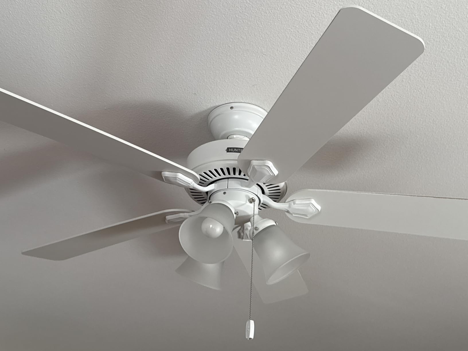 Hunter Swanson, Indoor, Ceiling Fan, with LED Lights, 44 inch, Fresh White customer photo 2