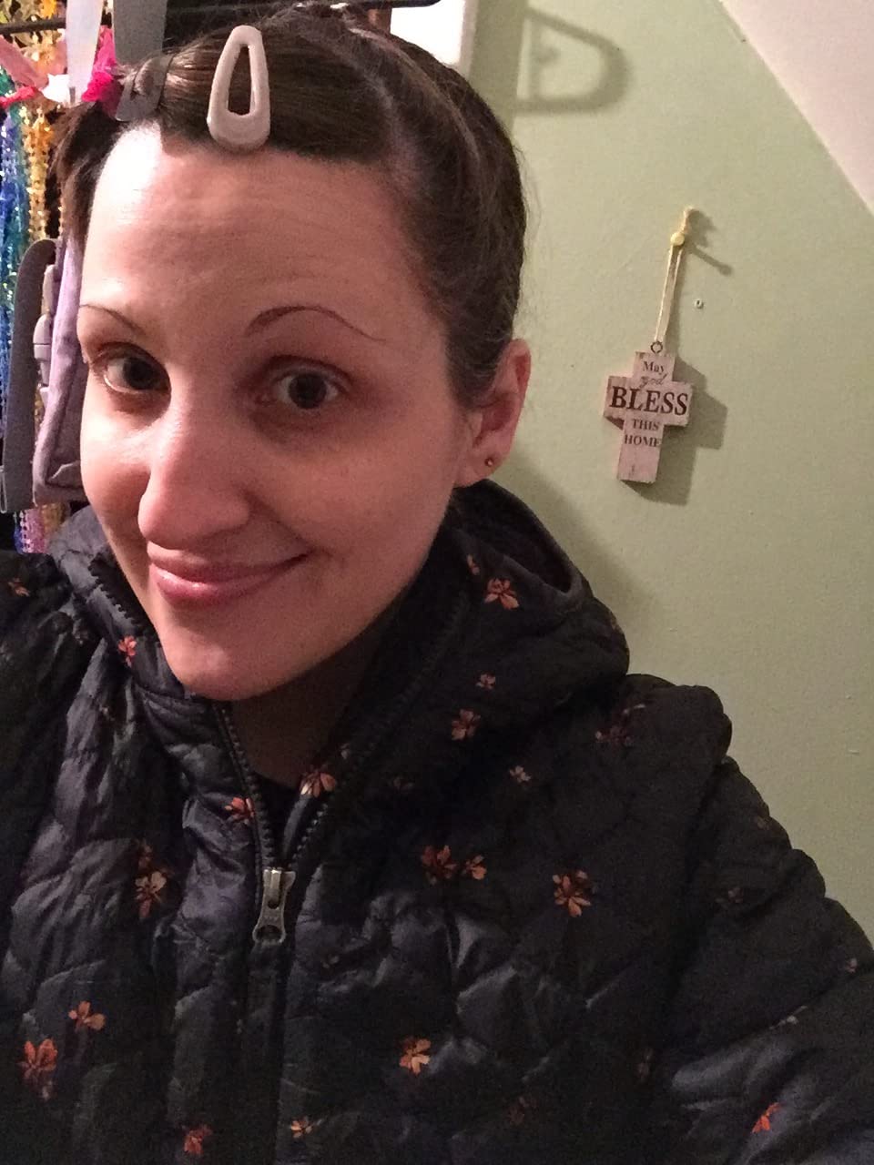 Amazon Essentials womens Lightweight Quilted Full-Zip Water-Resistant Sherpa-Lined Hooded Puffer Jacket customer photo 2