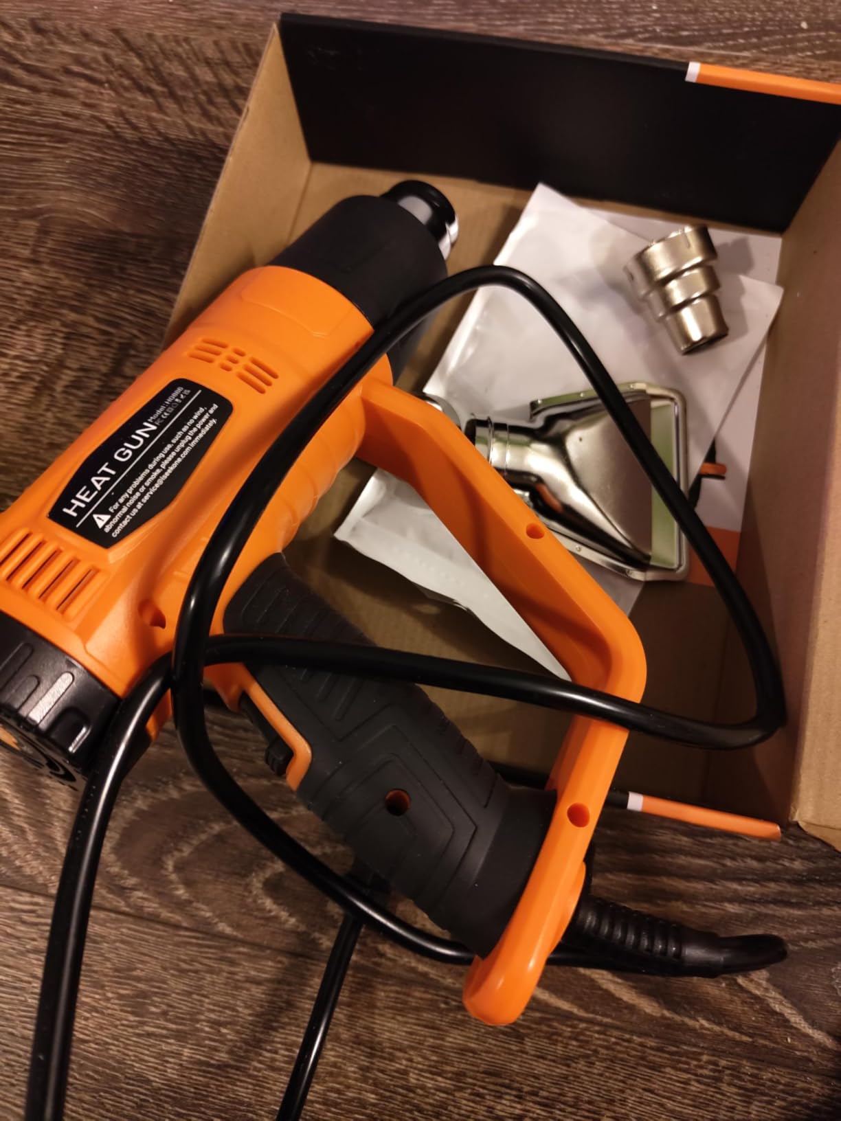 SEEKONE Heat Gun 1800W with 1112℉&752℉ 2 Temperature Settings for Crafting customer photo 1