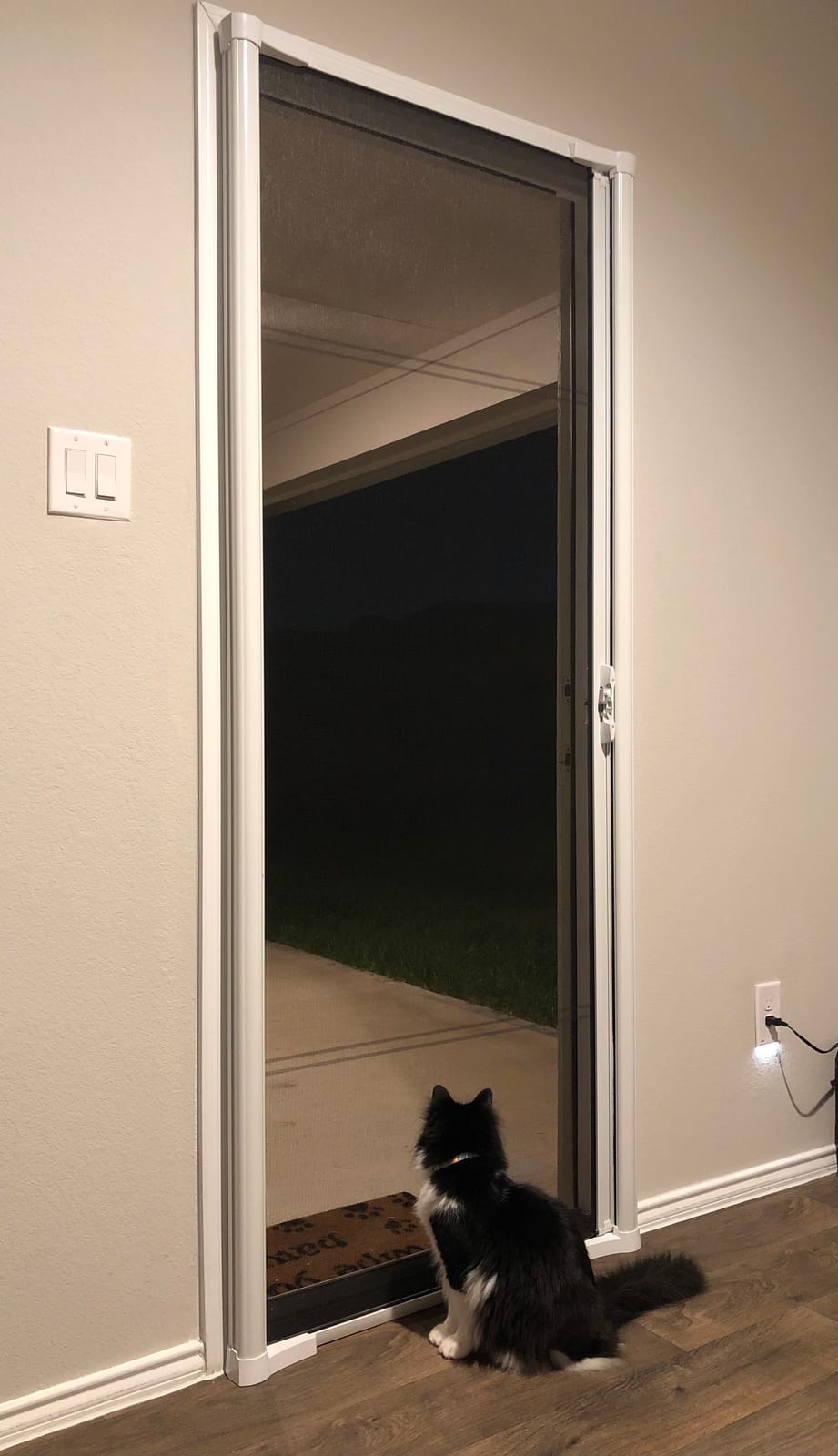LARSON Brisa Brown Retractable Screen Door EZ-Glide 32-36 in Wide customer photo 2
