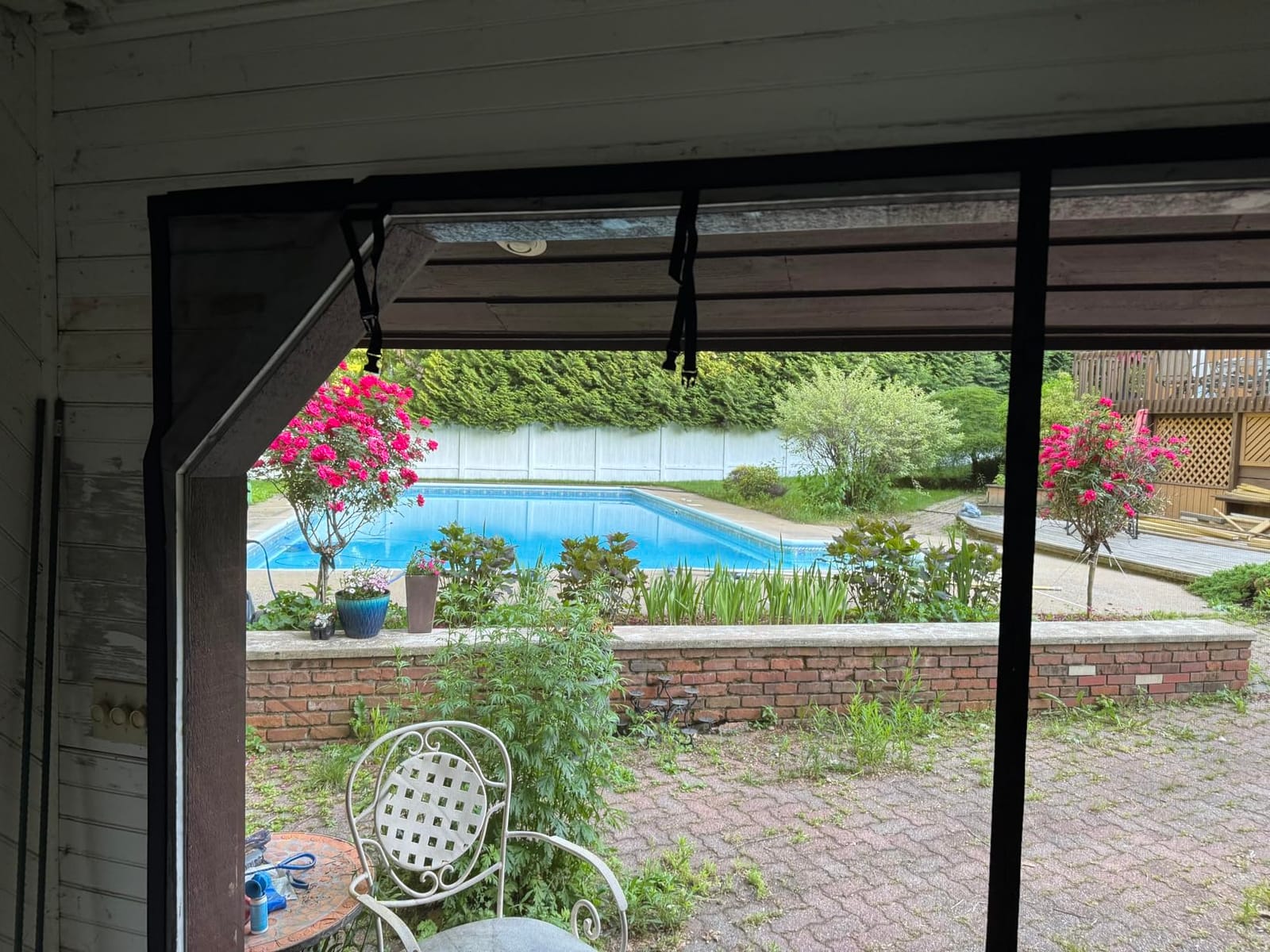 Magnetic Garage Door Screen for 1 Car 9x7 ft Single Garage Door Mesh Screen Curtain Cover Kit with Hook and Loop, Black customer photo 2