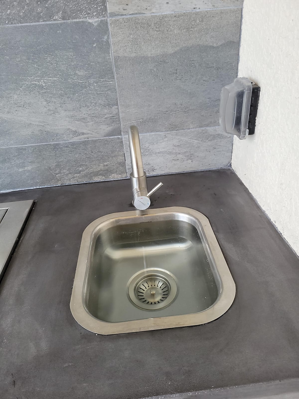 Wet Bar Sink Faucet, Stainless Steel 360 Swivel Bar Mixer with 3 Hole Cover Deck Plate, Small Modern Single Handle Tap for Kitchen Bath Bathroom Sink, Brushed Nickel … customer photo 2