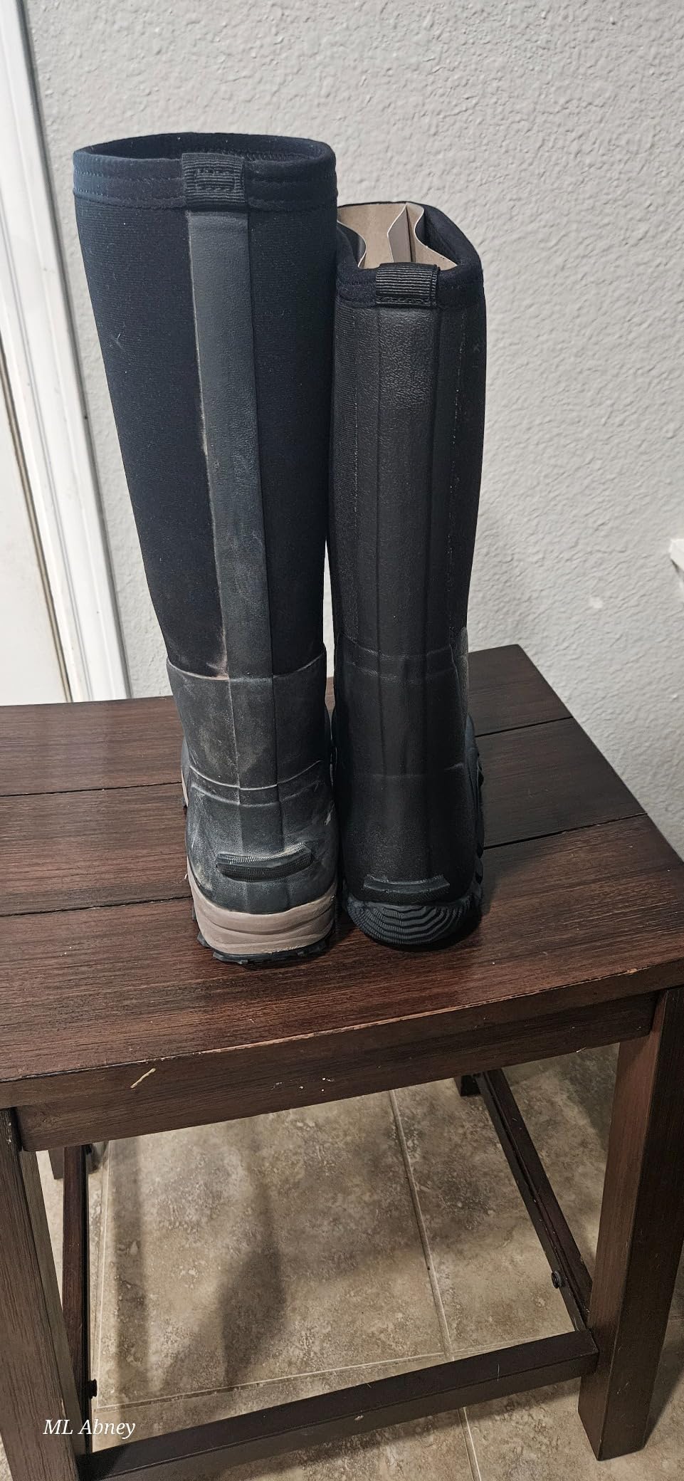 TIDEWE Rubber Boots for Men, Waterproof Rain Boots with Steel Shank customer photo 1