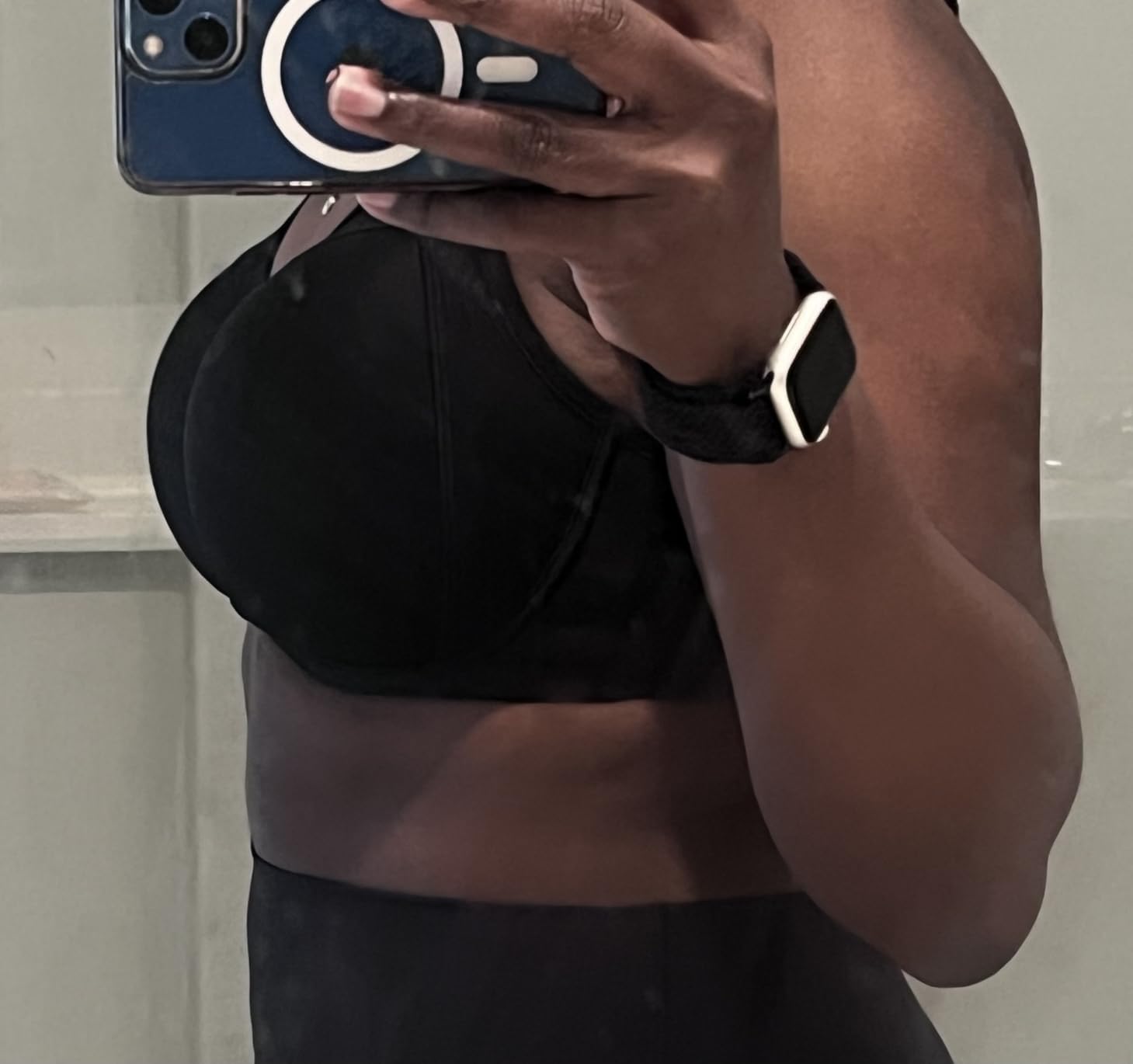 SYROKAN Women's Full Support Racerback Sports Bra customer photo 1