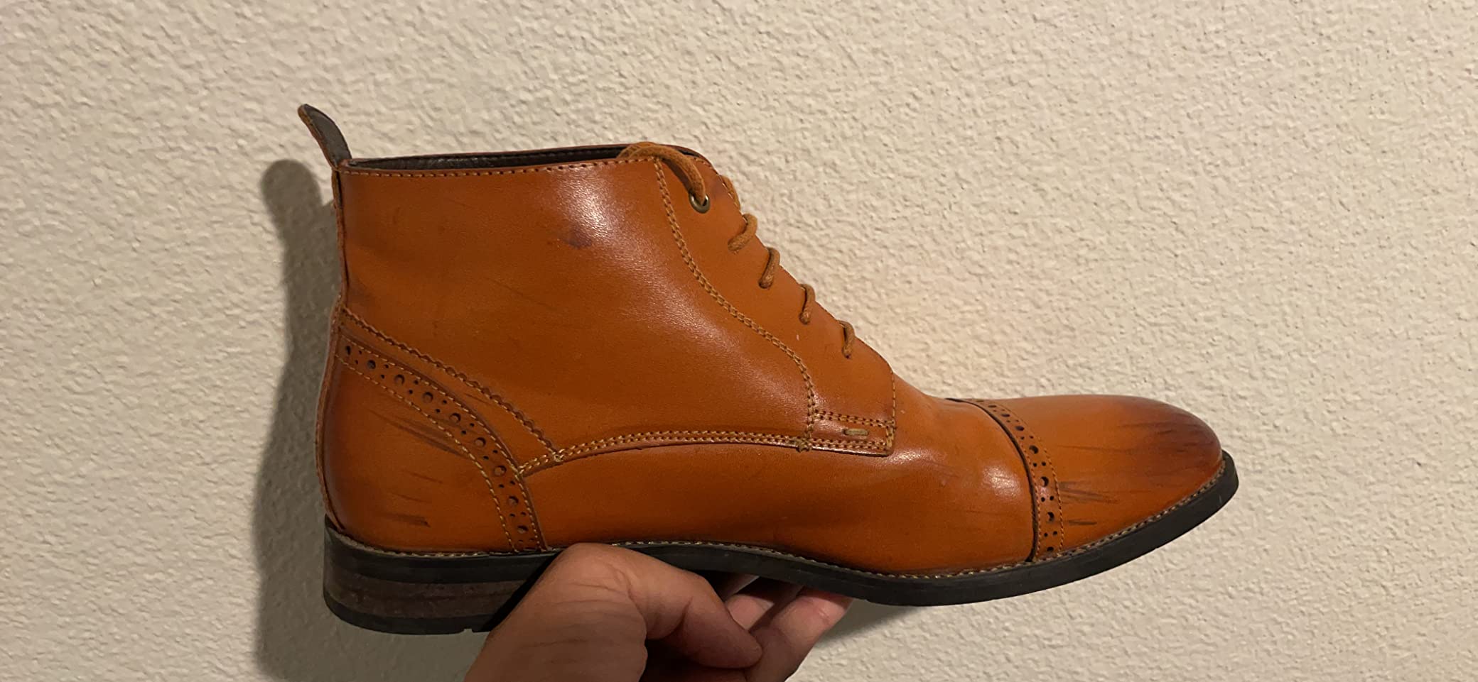 Bruno Marc Men's Dress Ankle Boots Cap Toe Oxford Boot customer photo 1