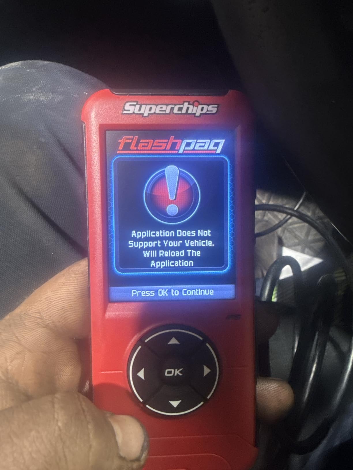 SUPERCHIPS FLASHPAQ F5 IN-CAB TUNER,COMPATIBLE WITH 1999-2016 GM GASOLINE & DIESEL ENGINE TRUCKS customer photo 1