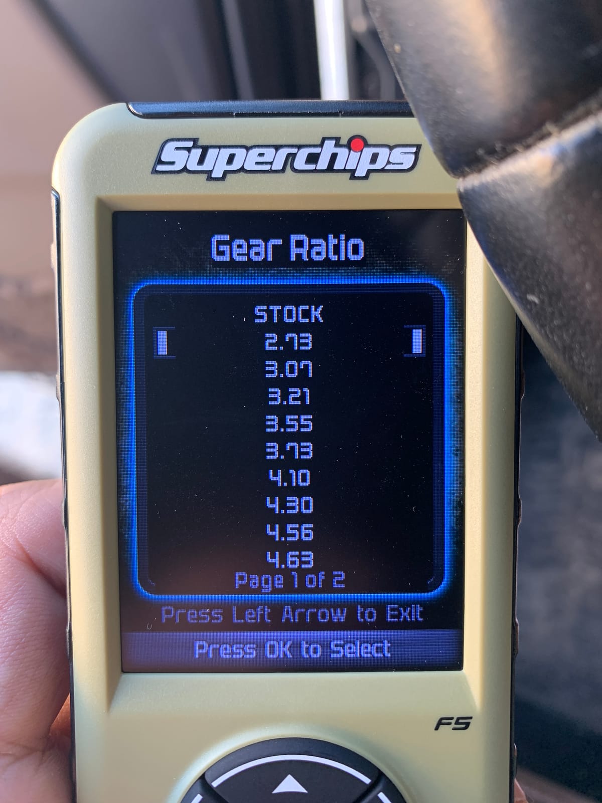 SUPERCHIPS FLASHCAL F5 IN-CAB TUNER,GASOLINE,COMPATIBLE WITH 2007-2018 JEEP JK WRANGLER customer photo 1