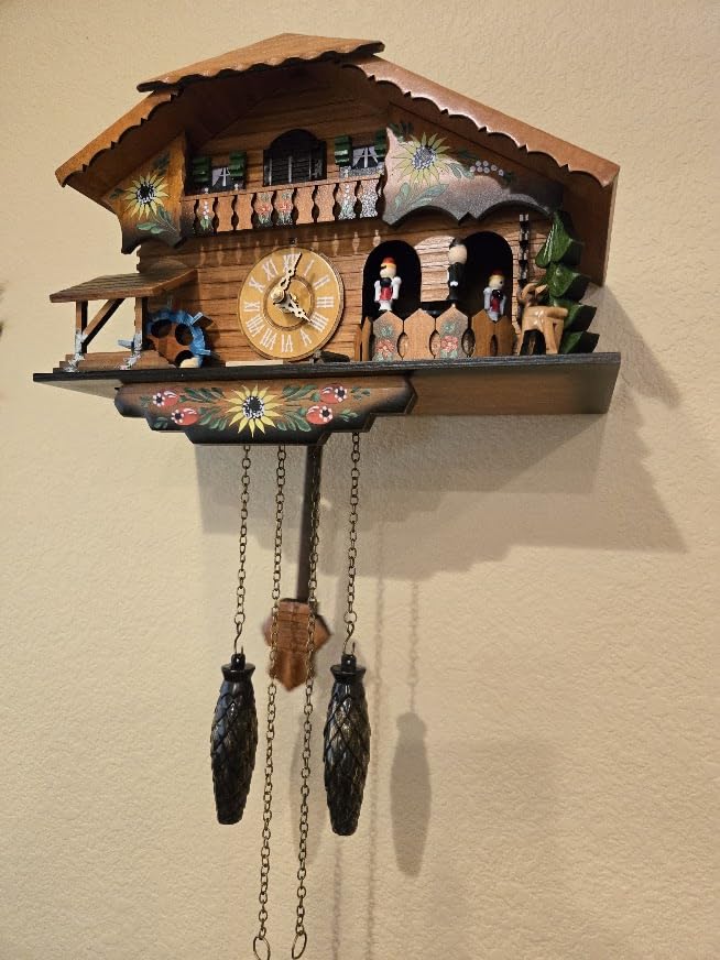 Kintrot Cuckoo Clock Pendulum Quartz Wall Clock Black Forest House Home Decor customer photo 1