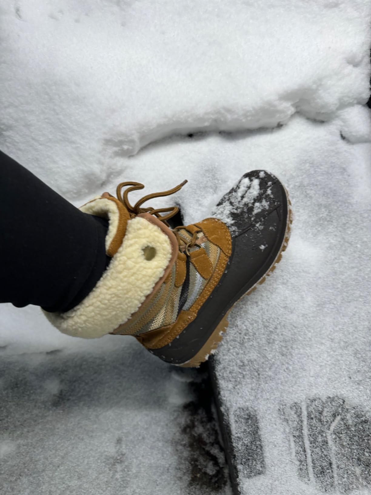 STQ Womens Winter Duck Boots Waterproof Cold Weather Snow Boots customer photo 2