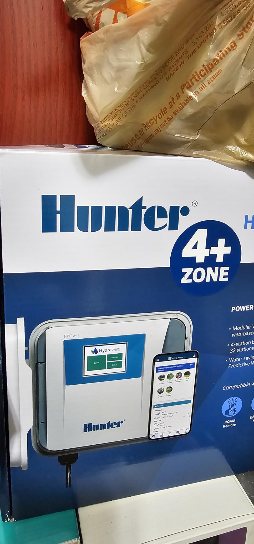 Hunter HPC400 Sprinkler Controller, 4 Zone, WiFi Smart Sprinkler Timer customer photo 1