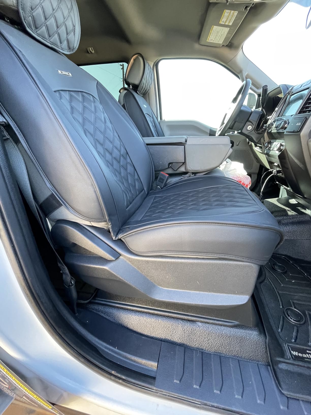 Aierxuan Car Seat Covers for Ford F150 F250 F350 F450 Truck (Black) customer photo 2