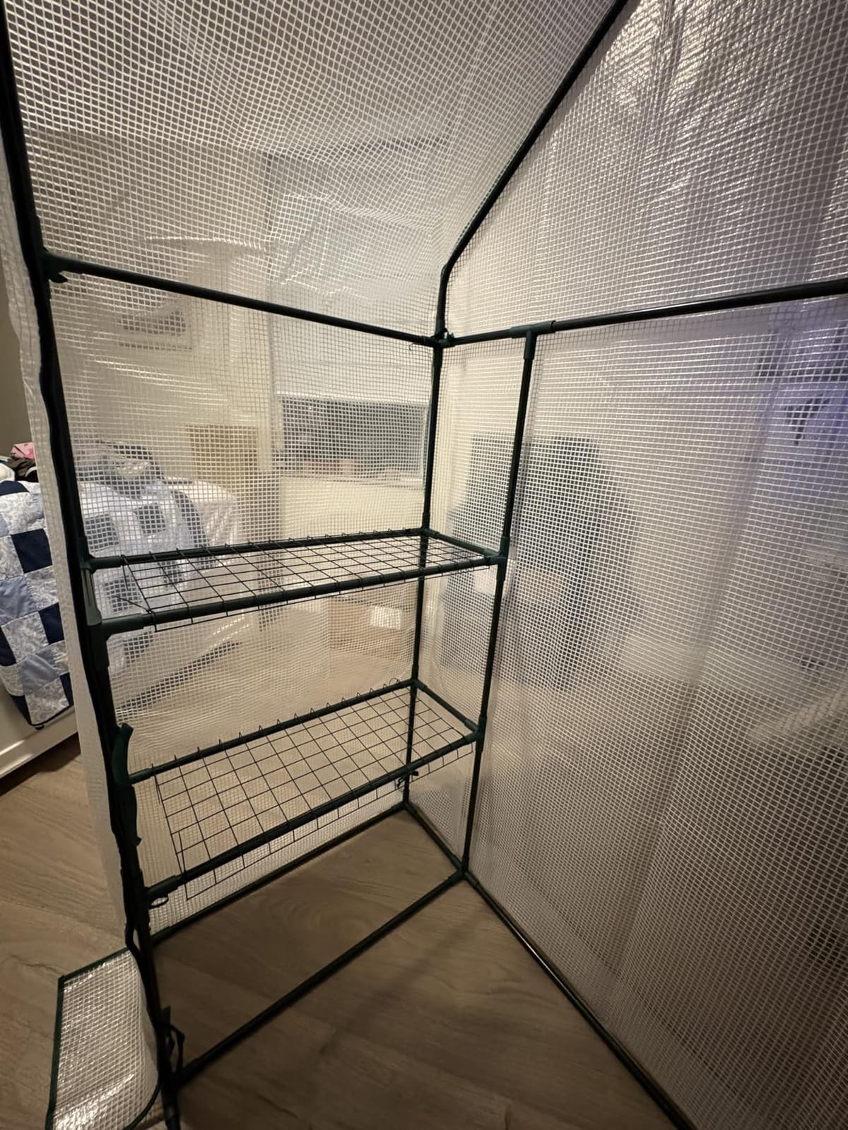 56x30x76 Portable Walk-in Greenhouse for Outdoors, Plant House with Shelves customer photo 2