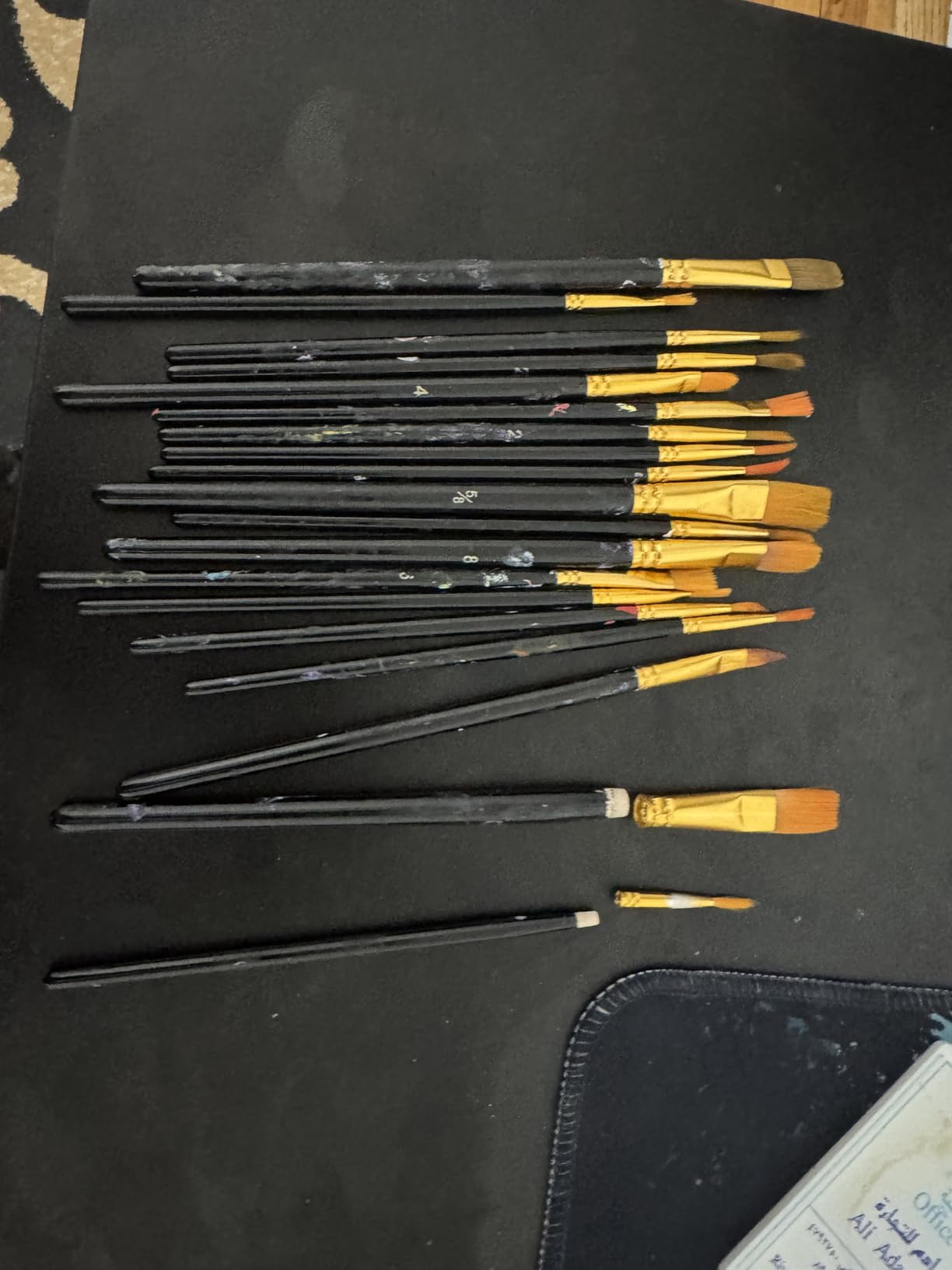 Paint Brushes Set for Acrylic Painting, 20 Pcs Oil Watercolor Acrylic Paint Brush, Artist Paintbrushes for Body Face Rock Canvas, Kids Adult Drawing Arts Crafts Supplies, Blue customer photo 2