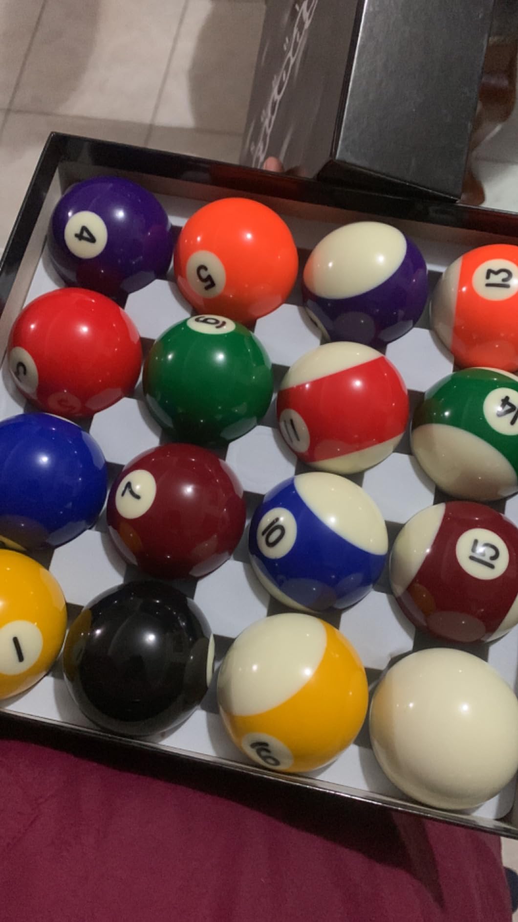 GoSports Regulation Pool Balls Set Premium Billiard Ball Set of 16 for Pool Table Professional Cue Balls for Pool Billiards 57mm Resin Pool Table Balls customer photo 1