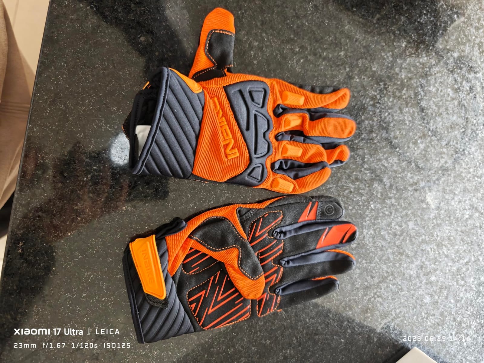 INBIKE Mountain Bike Gloves for Men Knuckle Guard Padded Cycling Gloves | 5mm Shock-Absorbing Palm Padding, MTB, Motocross, Road Cycling, Dirt Biking, Touchscreen Fingers, Anti-Slip Palm customer photo 1