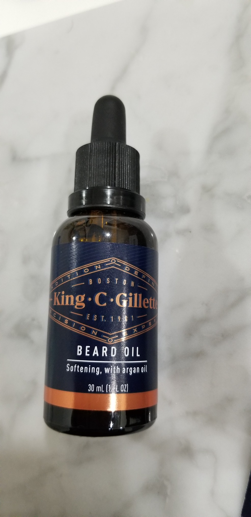 King C. Gillette Beard Oil for Men - Argan, Jojoba, Avocado, Macadamia Seed and Almond Oils - Moisturize and Soften Beard customer photo 1
