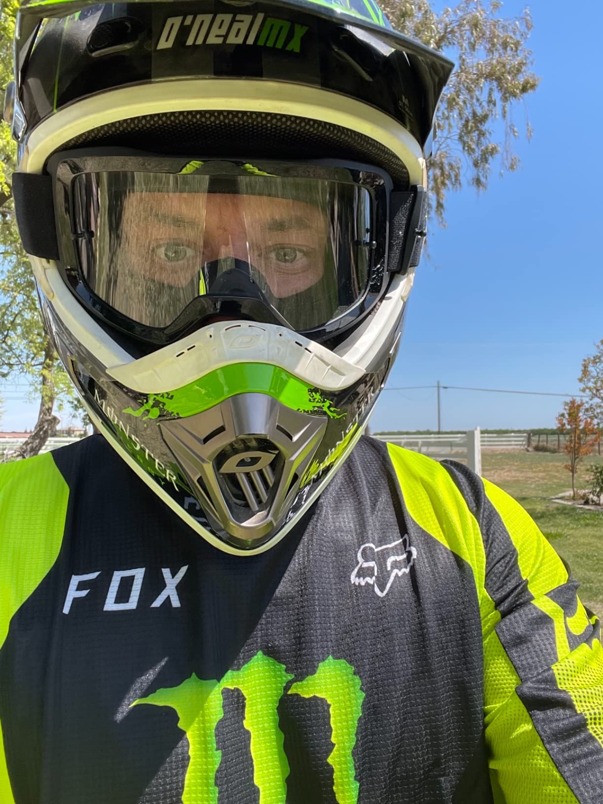 Fox Racing Main Motocross Goggle, STRAY Black - Clear Lens customer photo 1