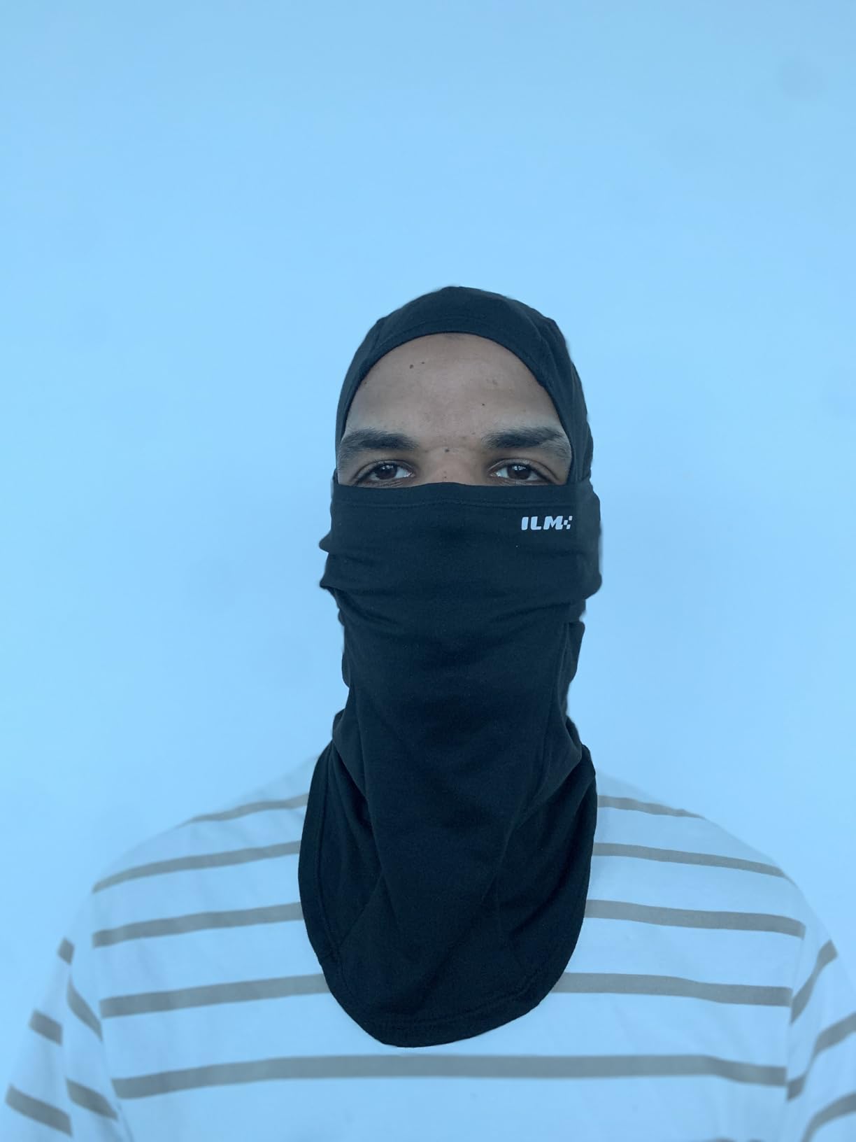 ILM Adult Motorcycle Balaclava Face Mask for Ski FM01A Men Women Black customer photo 1