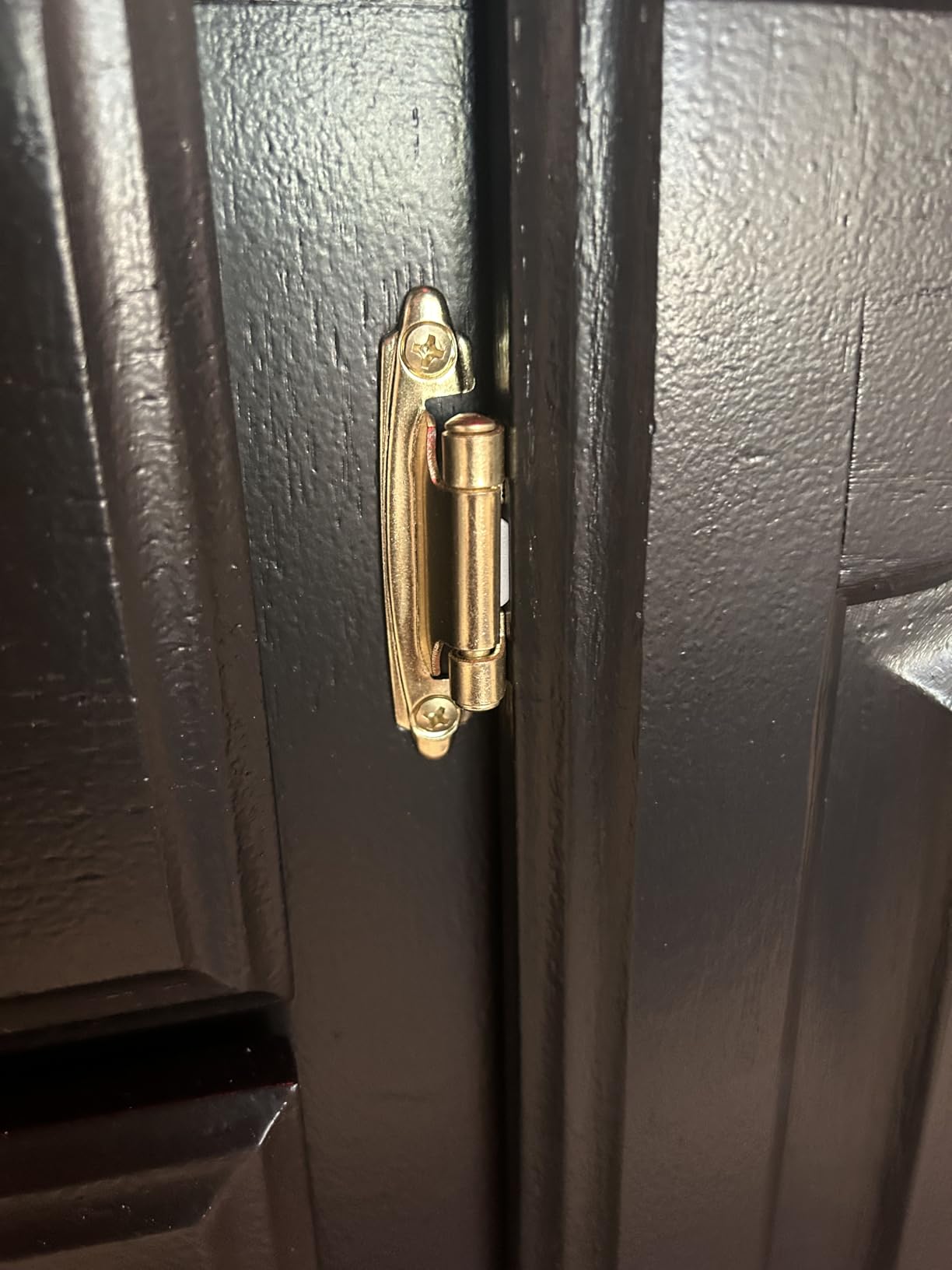 Ravinte Matte Black Cabinet Hinges, 1/2 Inch Overlay, 60 Pack (30 Pairs) customer photo 2