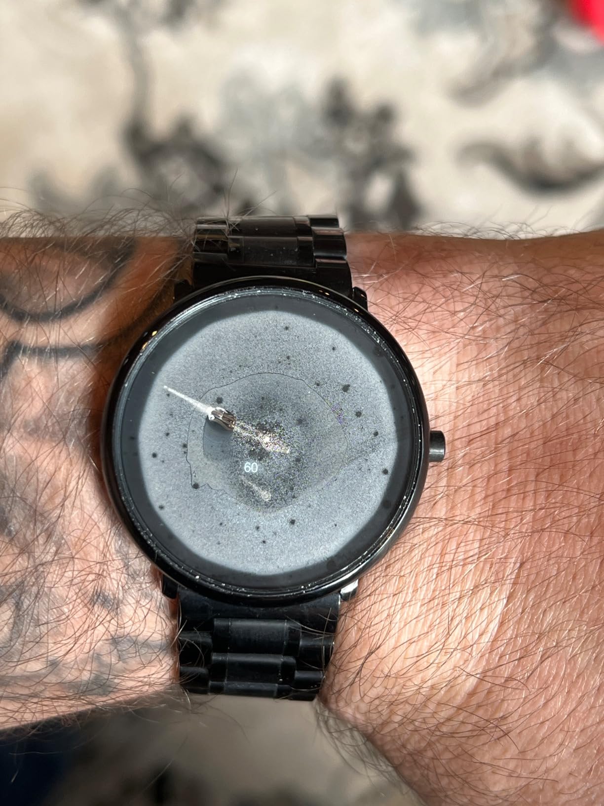 Mens Watches Ultra-Thin Minimalist Waterproof-Fashion Wrist Watch for Men Unisex Dress with Stainless Steel Band-Black Hands customer photo 1