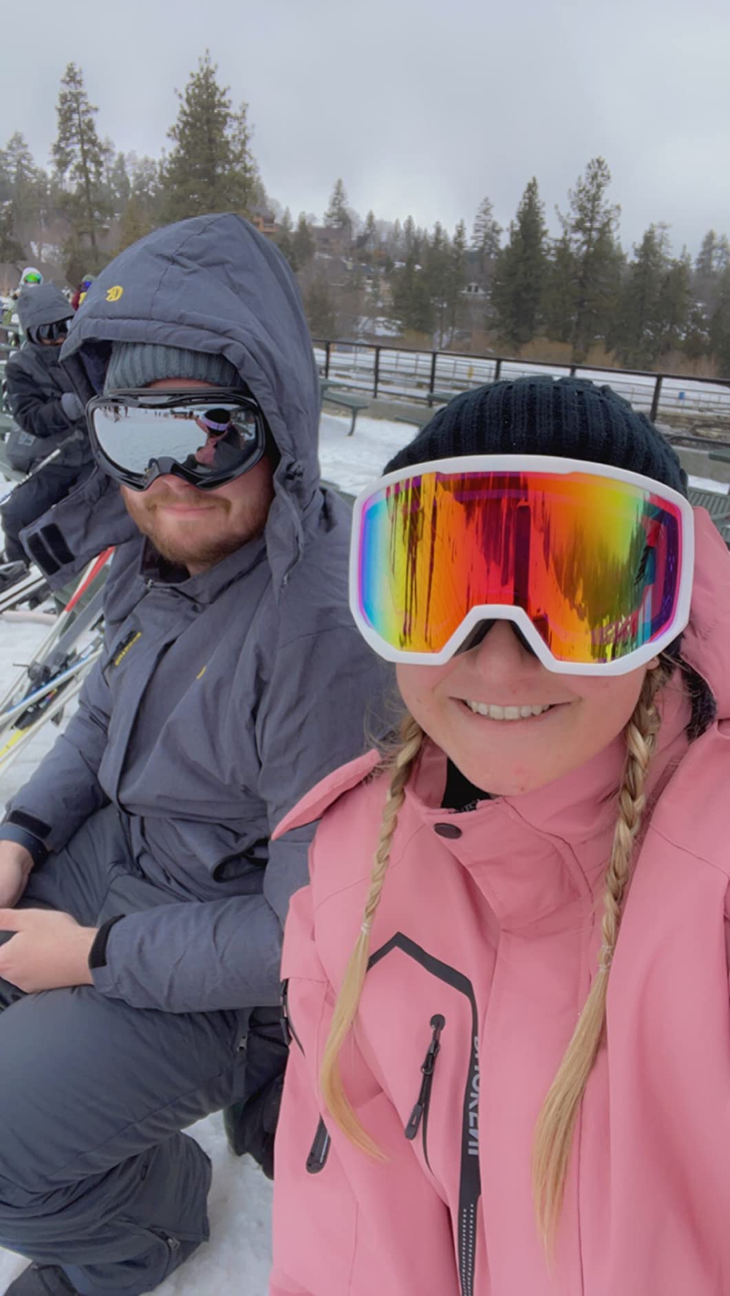 EXP VISION Ski/Snowboard Goggles for Men Women, OTG Snow Goggles Anti Fog UV Protection customer photo 1