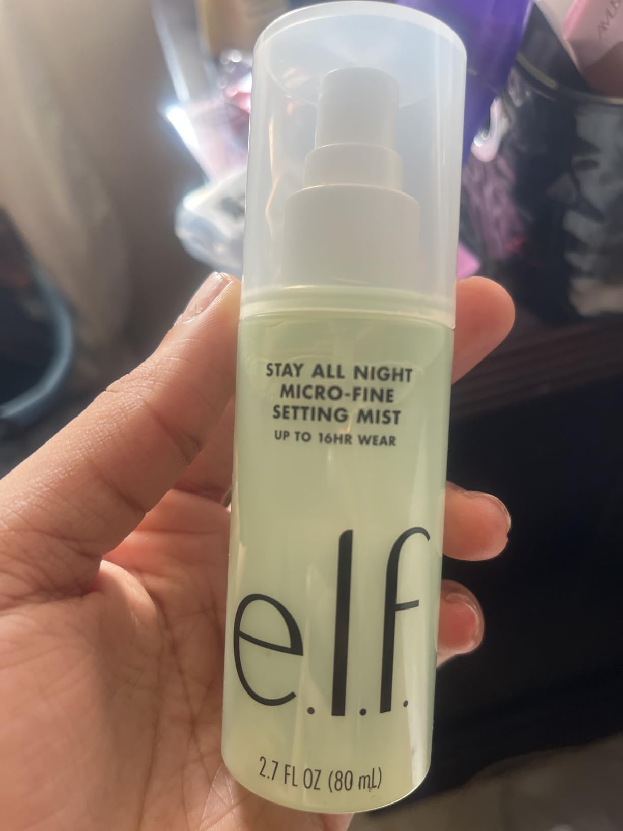 e.l.f. Stay All Night Micro-Fine Setting Mist, Hydrating & Refreshing Makeup Setting Spray For 16HR Wear-time, Vegan & Cruelty-Free, 2.7 Fl Oz customer photo 1