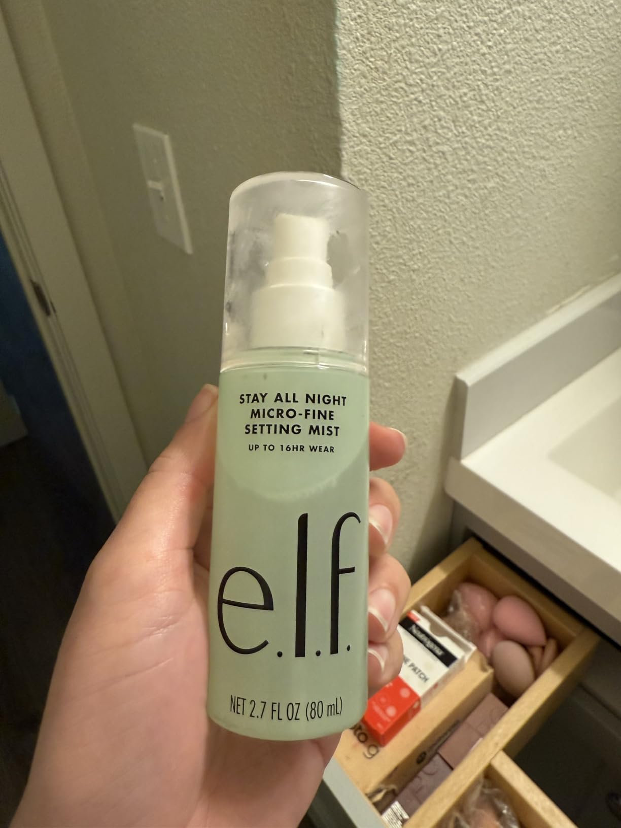 e.l.f. Stay All Night Micro-Fine Setting Mist, Hydrating & Refreshing Makeup Setting Spray For 16HR Wear-time, Vegan & Cruelty-Free, 2.7 Fl Oz customer photo 2