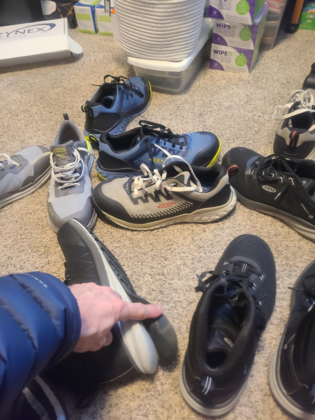 KEEN Utility Men's Vista Energy Mid Height Composite Toe Work Shoes Work Boots customer photo 1