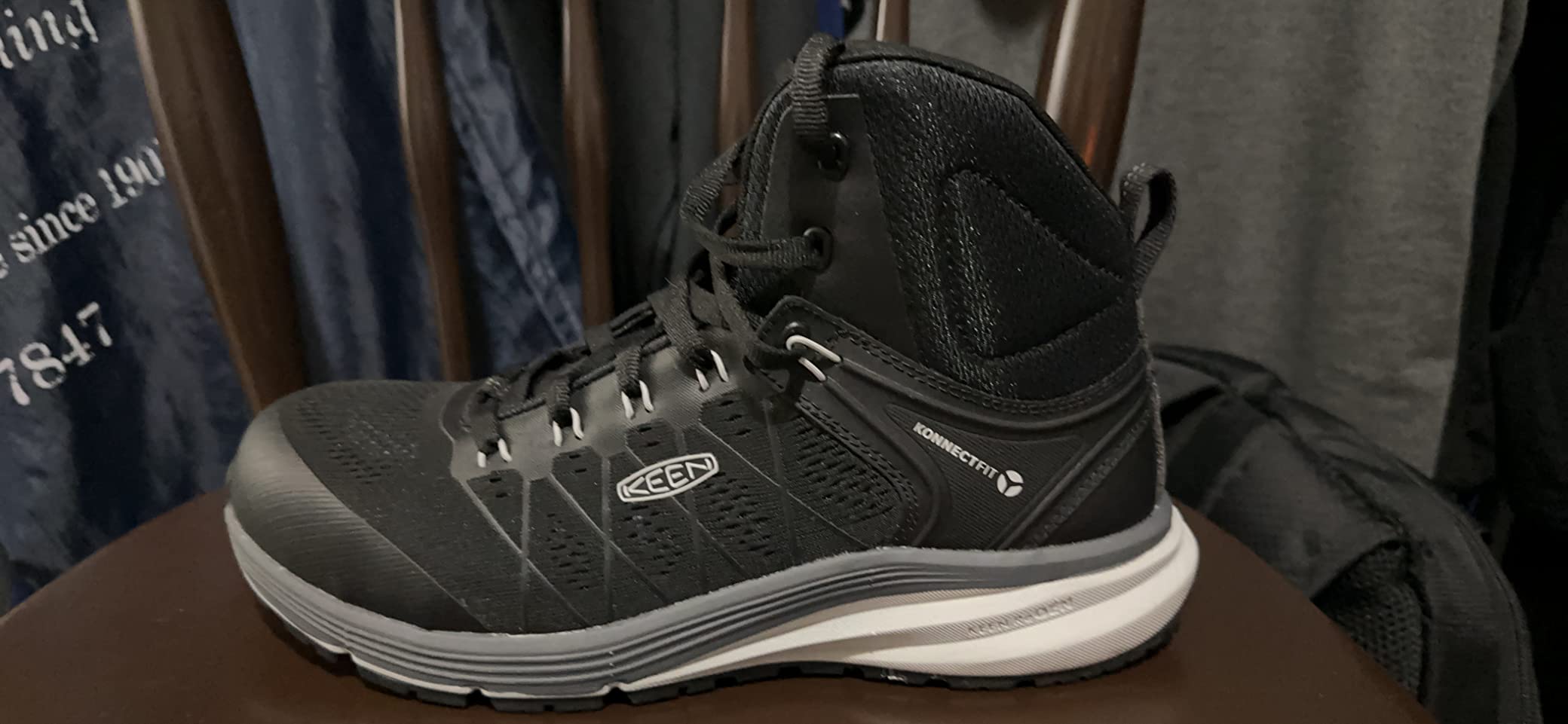 KEEN Utility Men's Vista Energy Mid Height Composite Toe Work Shoes Work Boots customer photo 2