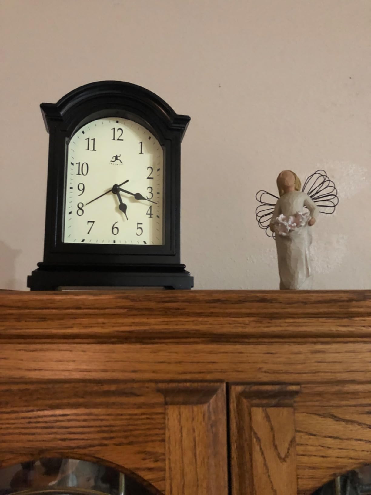 Infinity Instruments Miniature Grandfather Clock for Mantle, Vintage Table customer photo 2