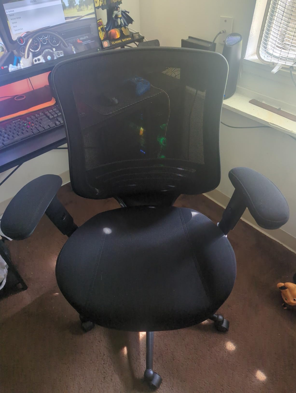 BOLISS 400lbs Ergonomic Office Chair Soft Thick Seat with Mesh Back (Black) | Wide Cushion, Computer Desk Chair, Tilt Lock, Height Adjustable Arms and Lumbar Support Reduce Back Pain customer photo 2