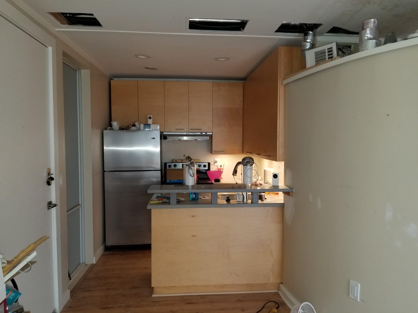 AKEZON Brushed Nickel Pendant Light Kitchen Island, Adjustable Height customer photo 1