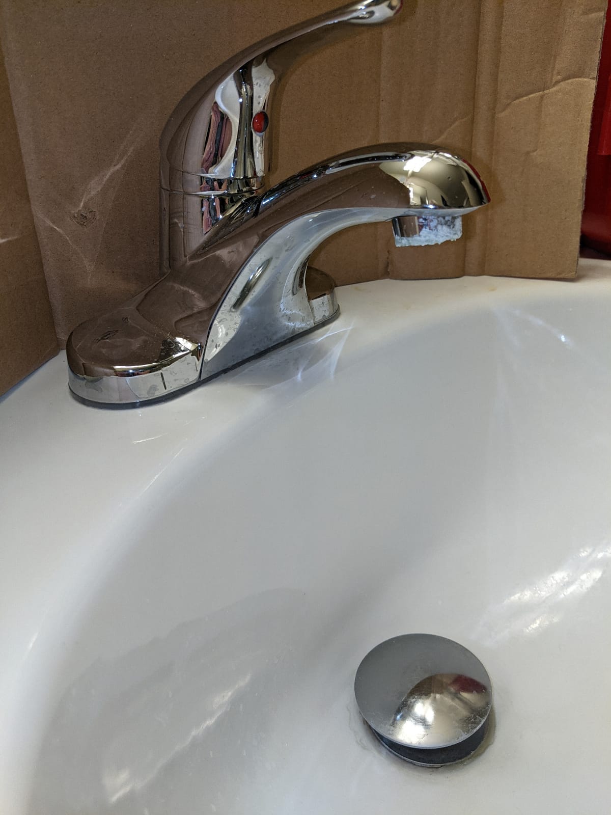 Delta Arvo Brushed Nickel Bathroom Faucet 1 Hole, Single Hole Bathroom Sink Faucet for Vanity, Push-Pop Drain Assembly, Spotshield Stainless 15840LF-SP customer photo 2