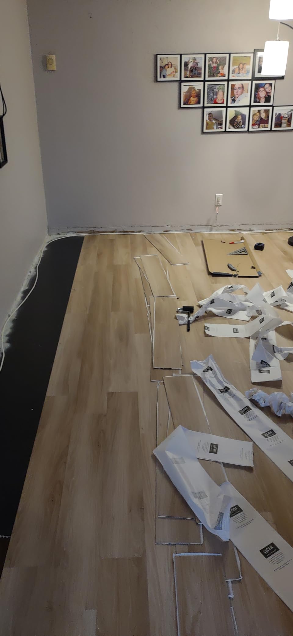 LUCiDA SURFACES Luxury Vinyl Flooring Tiles-Peel and Stick Floor Tile for DIY Installation-36 Wood-Look Planks-Kiln-BaseCore-54 Sq. Feet customer photo 2