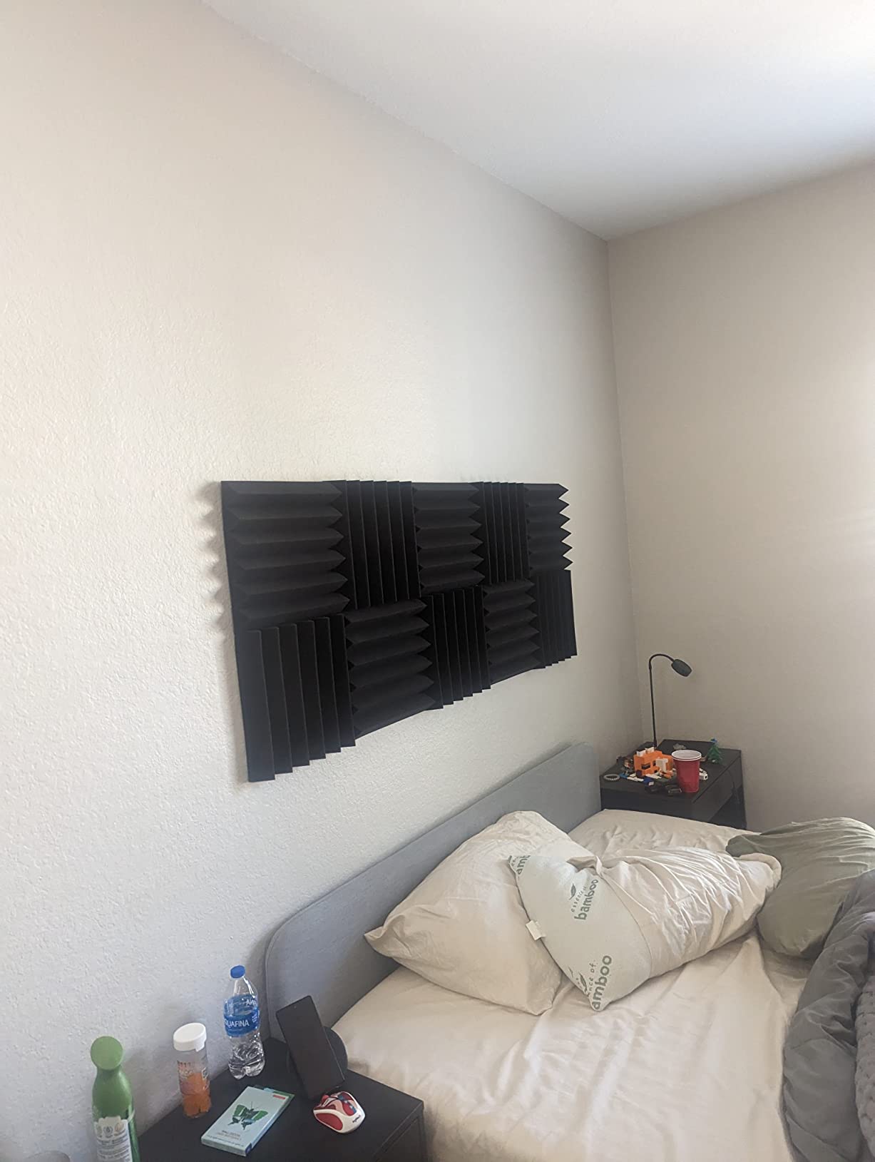 JBER 12 Pack Acoustic Foam Panels, Wedges Sound Proof Foam Panels for Walls customer photo 1