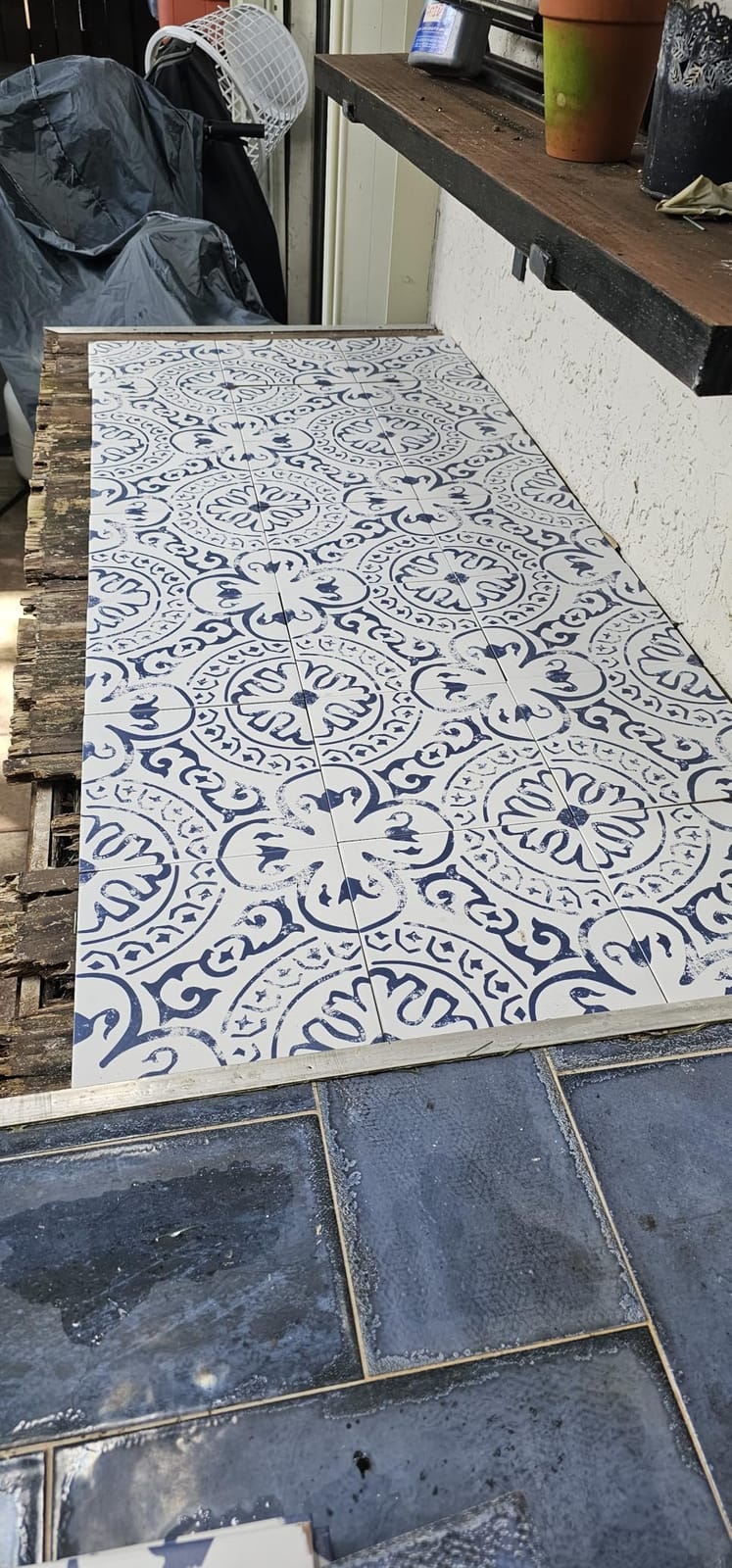 MSI Indigo 8x8in Encaustic Glazed Porcelain Wall Floor Tile Flooring customer photo 1