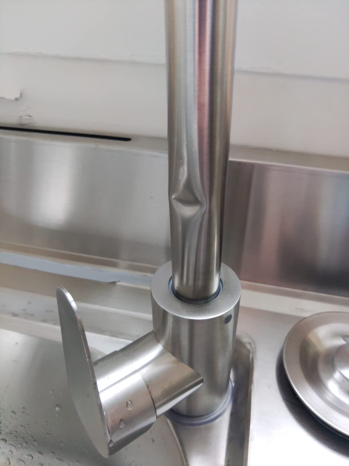 Free Standing Stainless-Steel Single Bowl Commercial Kitchen Sink w/Faucet customer photo 1