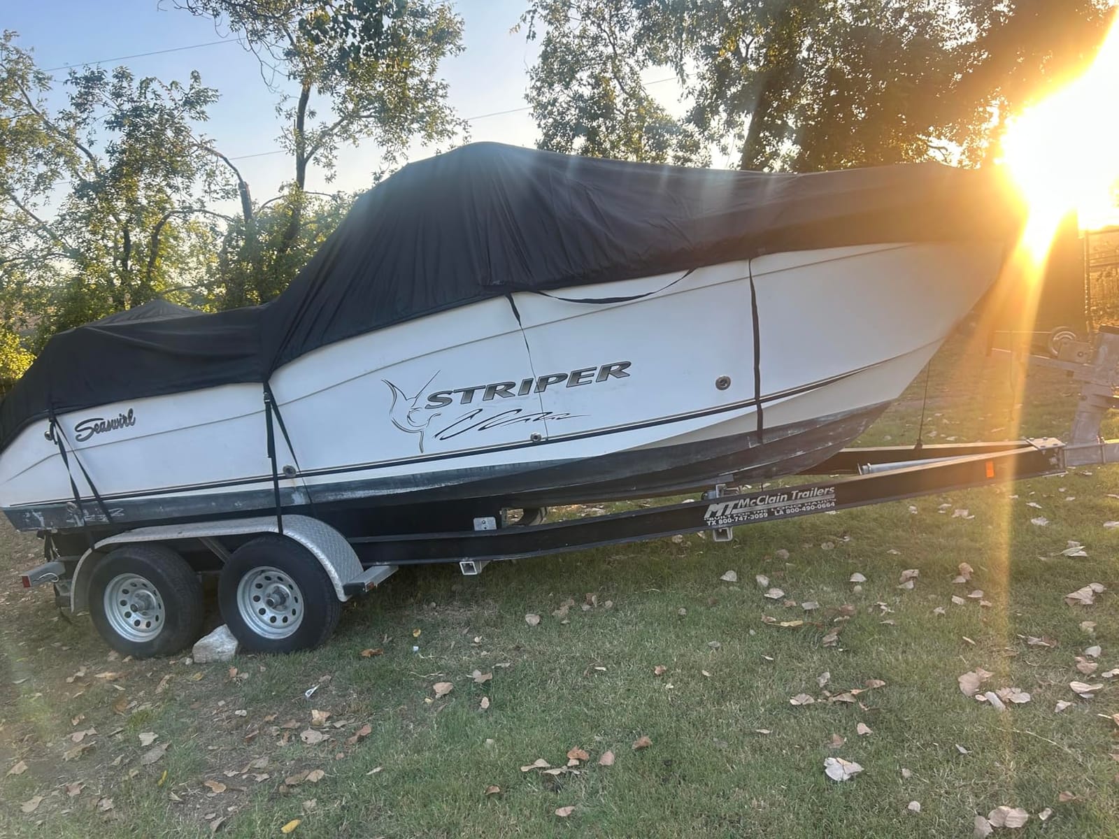 Mancro Boat Cover, Heavy Duty 17-19ft Waterproof Trailerable Boat Cover customer photo 2