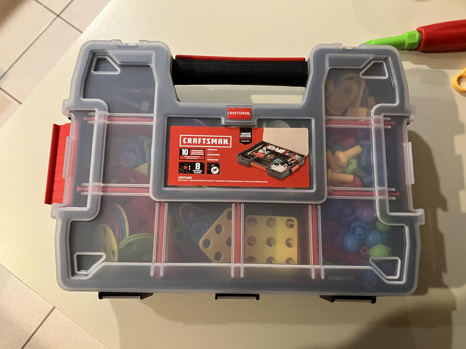 Educational Toys Building Blocks, 244 Pieces Electric Screwdriver DIY Building Toys for Boys and Girls, Educational Construction Building kit for Kids Ages 4 5 6 7 8 9 10 Year Old customer photo 2