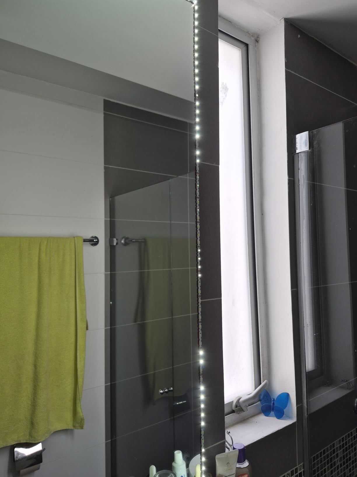ZOKON 13ft/4M Led Vanity Mirror Lights Kit Bendable NO Need to Cut Vanity Make-up Mirror Cloakroom Adjustable Flexible Strip Light Table Set with Dimmer and Power Supply customer photo 2