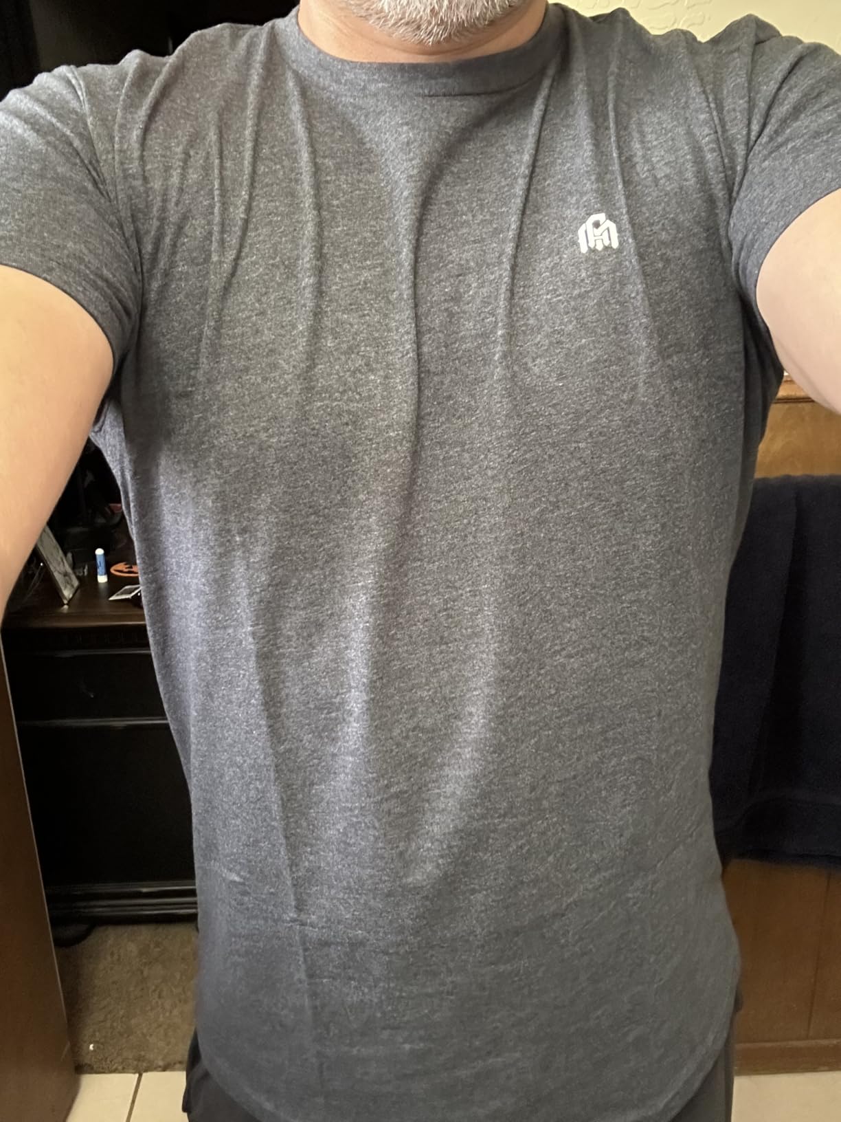 Mens T Shirts Soft Cotton Crew Neck Athletic Fit Casual Tees S-4XL customer photo 1