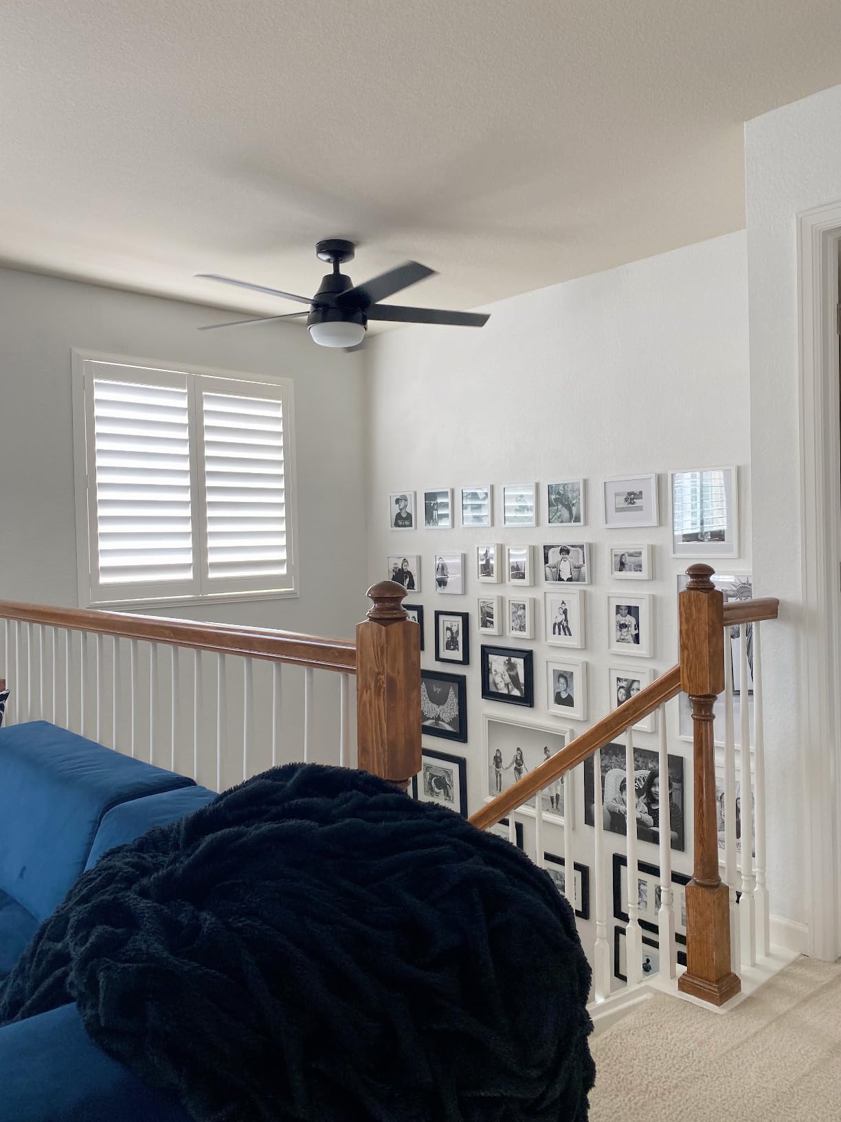 Hunter Aerodyne, Indoor, Ceiling Fan, Smart, Modern, 52 inch, Matte Silver customer photo 1
