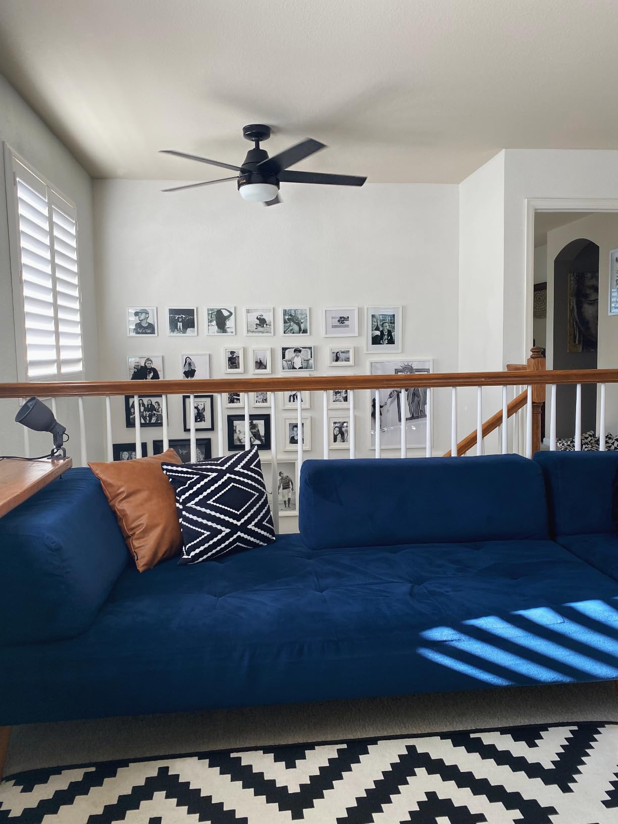 Hunter Aerodyne, Indoor, Ceiling Fan, Smart, Modern, 52 inch, Matte Silver customer photo 2
